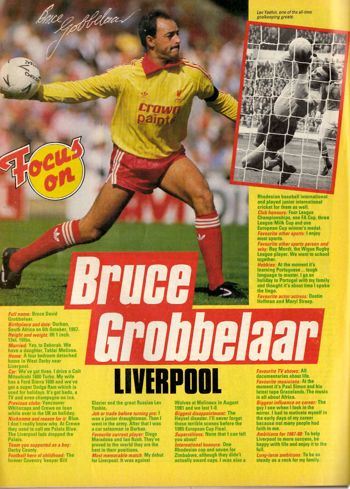Focus on Bruce Grobbelaar