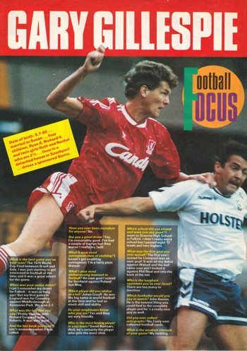 Shoot! Football Focus on Gary Gillespie