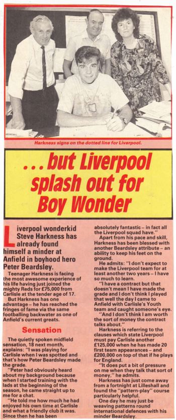 Liverpool splash out for boy wonder - July 1989