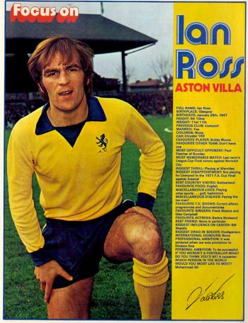 Focus on Aston Villa's Ian Ross