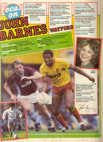 Focus on Watford's John Barnes