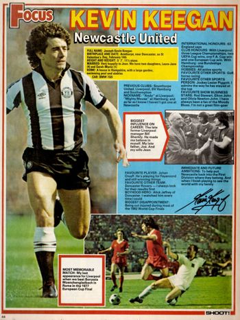 Focus on Newcastle United's Kevin Keegan