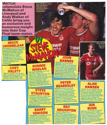 McMahon on his cup-final teammates - Match 1989