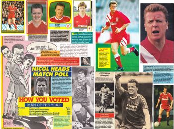 Pages from Arnie's scrapbook (editor of LFChistory.net)
