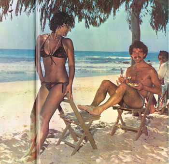 On the beach
