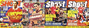 Michael Owen on the cover of Shoot! 1997-1998