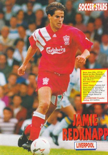 Soccer stars poster of Jamie Redknapp