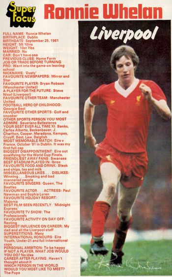 Super Focus on Ronnie Whelan
