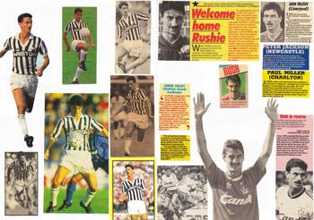 Pages from Arnie's scrapbook (editor of LFChistory.net)