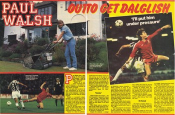 Paul Walsh out to get Dalglish - 1985