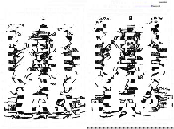 Liverpool and Everton fight for the cup (sketch)