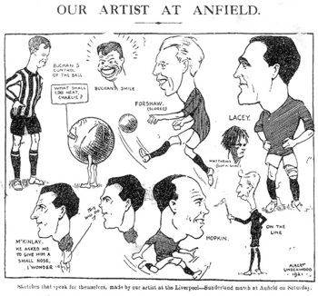 Liverpool Courier sketch - courtesy of Billy Smith