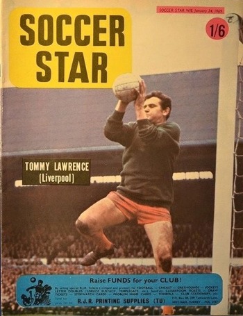 Tommy Lawrence on Soccer Star Cover