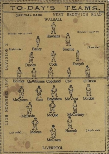 Predicted line-up