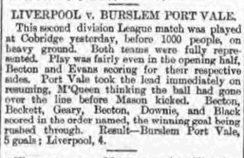 Liverpool Mercury report