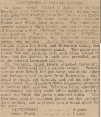 Sheffield Daily Telegraph report