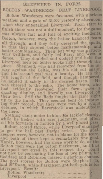 Manchester Courier report
