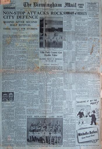Birmingham Daily Mail report (Courtesy of Adrian Killen)