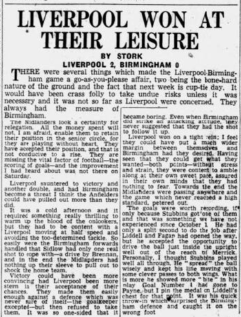 Liverpool Daily Post report