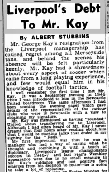 17 February 1951 - On George Kay