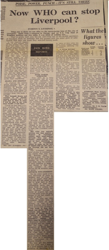 Press report from Adrian Killen's scrapbook