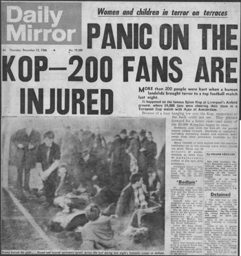 Back page of the Daily Mirror