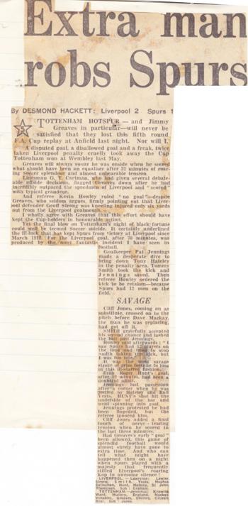 Extra man robs Spurs!