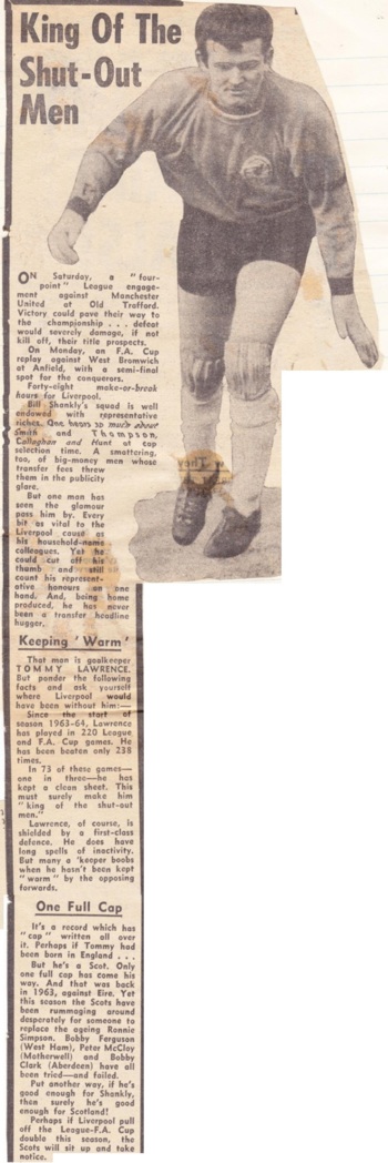 Lawrence king of the shut-out men