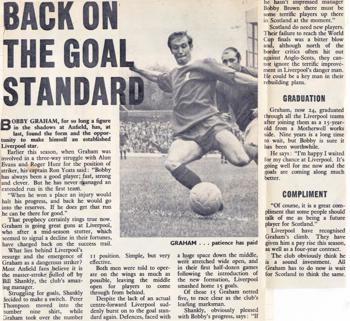 Graham finally settling in - from the 1969/70 season