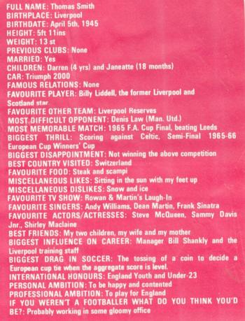Focus from the 1969/70 season