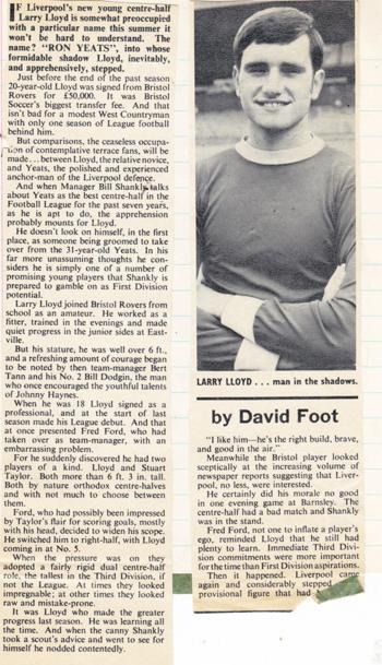 Larry Lloyd - the natural successor to Ron Yeats
