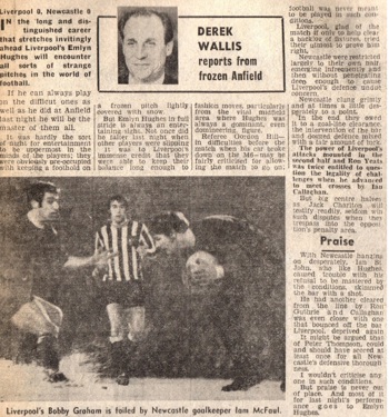 Emlyn in full stride a joy to watch - Liverpool vs Newcastle on 16 February 1970 