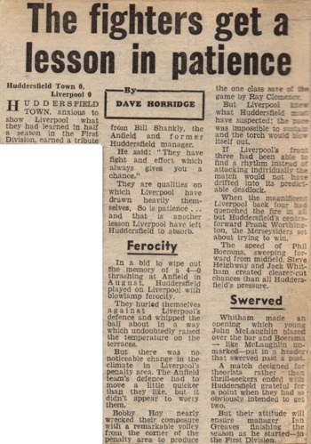 The fighters get a lesson in patience