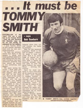 Tommy must be the player of the 1970/71 season