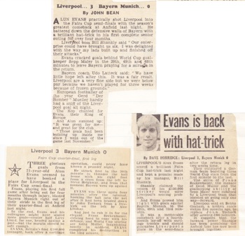 Evans back with a hat-trick! - 10 March 1971