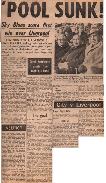 Sky Blues' first ever win over Liverpool
