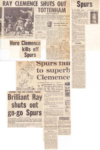 Clemence shuts out Tottenham on 16 March 1971