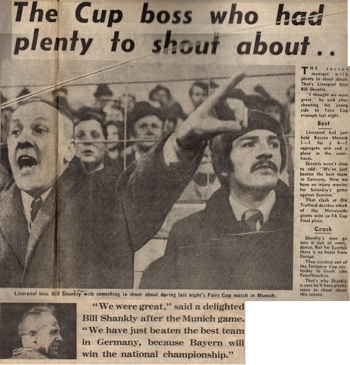 We have just beaten the best team in Germany says Shankly