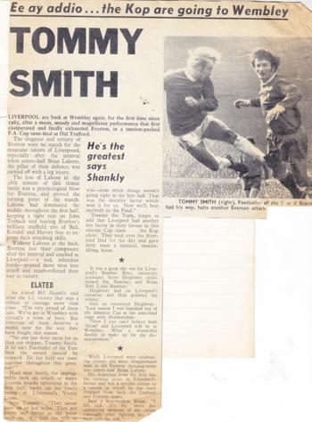 Shankly demands Tommy Smith should be player of the year