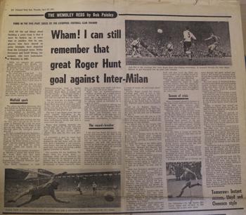 I can still remember Hunt's Inter goal, says Bob Paisley