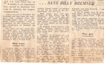 Billy Bremner predicts final