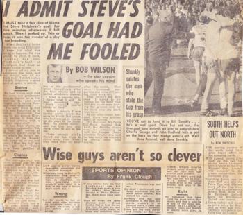 Steve's goal had me fooled, says Bob Wilson
