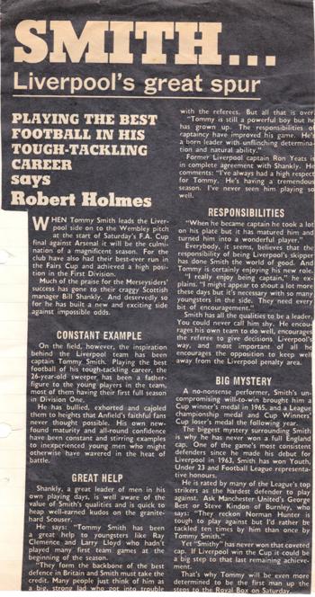 Playing the best football of his tough-tackling career - from  May 1971