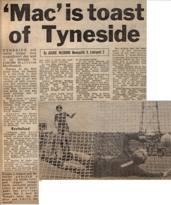 Mac is toast of Tyneside