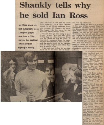 Why I sold Ian Ross - February 1972