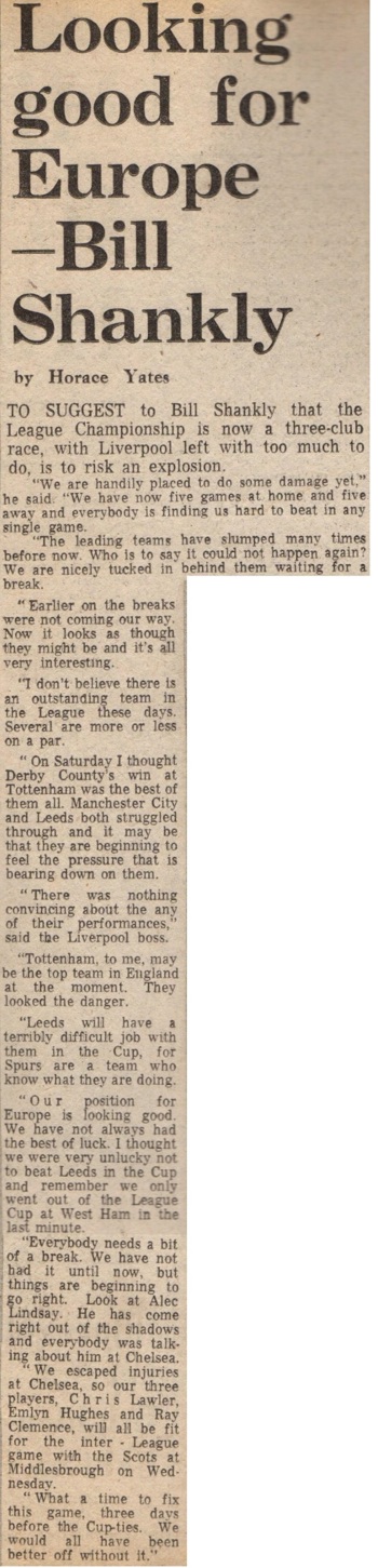 Looking good for Europe - 11 March 1972