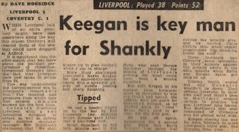 Keegan is key man for Shankly