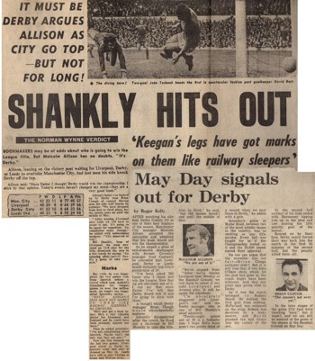 Brian Clough convinced Derby will beat Liverpool