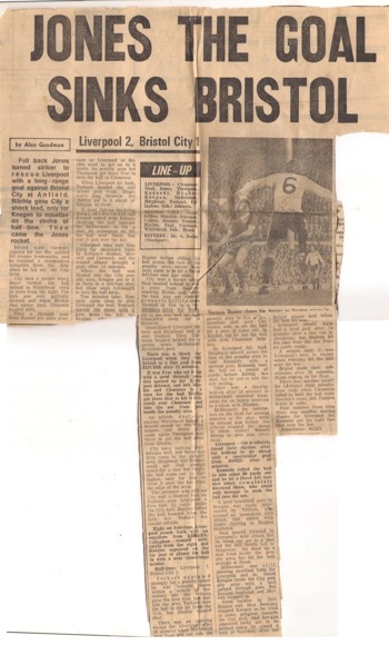 Jones goal sinks Bristol! - 27 November 1976