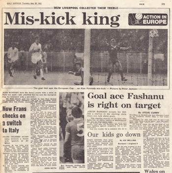 Alan Kennedy - the mis-kick king